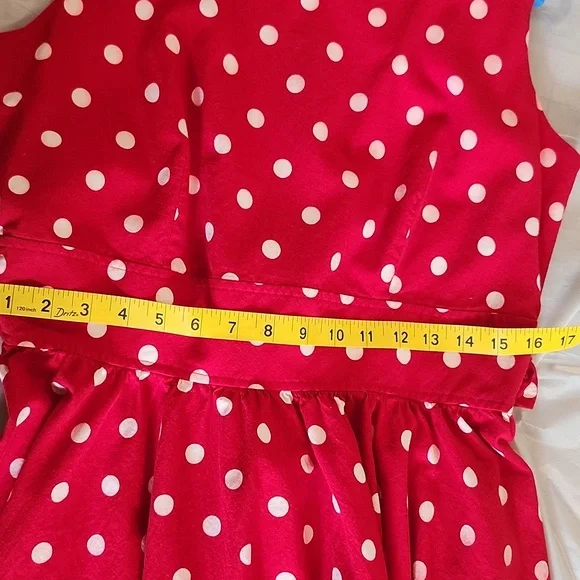 Leslie Lucks Red Polka Dot Dress - Picture 11 of 12